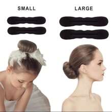 2pcs/set Girls' Sponge Ball Hair Bun Maker Hair Accessory