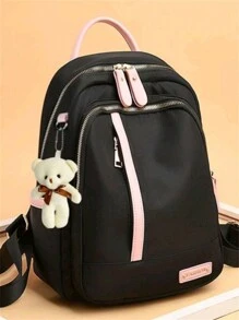 Women Fashion Backpacks - 黑色 - 查看 1
