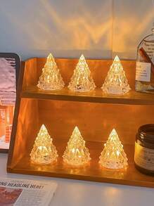 1入菱形聖誕樹燈,水晶冰山燈夜燈 - 白色 - 查看 8