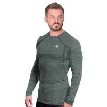 Playera Deportiva Manga Larga Camiseta Fitness Super Elastica Casual Hombre Gimnasio Atletica Transpirable Sport Fashion Mod. 5002 - Ver 3