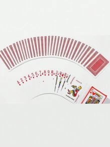 1 Deck Creative Red Paper Playing Cards, Suitable For Party, Game, Festival - 1 deck of cards - View 3