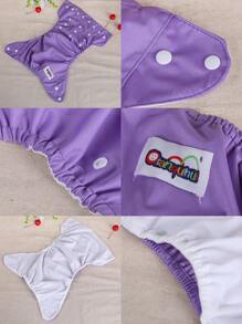 6 Pieces Ecological Diapers Package For Reusable Baby Soft And Comfortable Adjustable - Multicolor - View 5