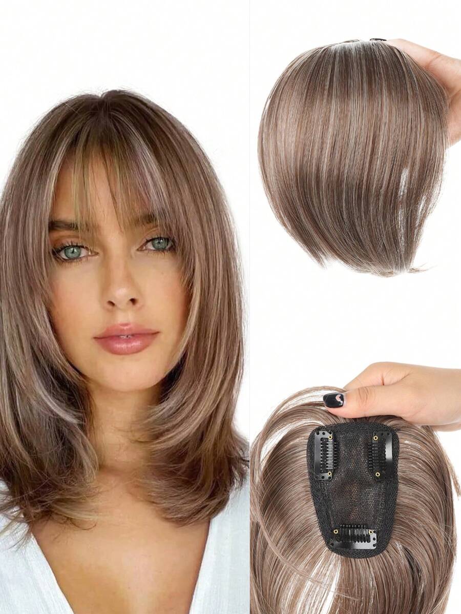 Hair Toppers for Women with Thinning Hair Brown and beige Hair Topper