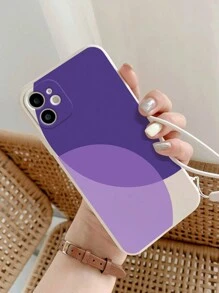 Hình học Tím Vỏ silicone Có Dây đeo cổ tay Đối với Apple iPhone , Chống sốc Che phủ - Màu tím - Xem 3