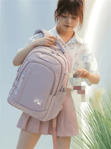Women Functional Backpacks - 藕粉色 - 查看 1
