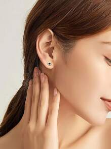 2023 Hàng mới đến Số Thiết kế Hợp thời Hoa tai Đối với phụ nữ - Bạc - Xem 8