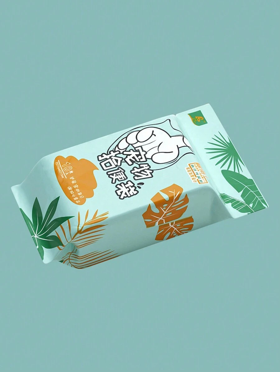 1pc Disposable Pet Waste Bag With Dispenser, Dog Poop Scooper, Outdoor Portable Dog Poop Collection Bag - Mint Green - View 1