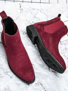 Men's Red Chelsea Boots Shoes - Red - View 1