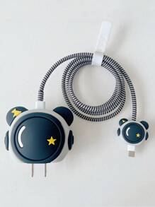 4 chiếc Vỏ bảo vệ bộ sạc 20w phong cách phi hành gia vũ trụ, Vỏ bảo vệ bộ sạc - Nhiều màu - Xem 4