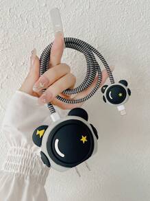 4 chiếc Vỏ bảo vệ bộ sạc 20w phong cách phi hành gia vũ trụ, Vỏ bảo vệ bộ sạc - Nhiều màu - Xem 3