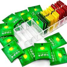 1 个 8 格亚克力茶包收纳盒，速溶咖啡和奶茶包收纳盒（不含茶包），化妆品展示架抽屉收纳盒返校