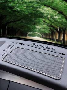 1入組超大號汽車收納防滑墊,採用矽膠和pvc製成,耐高溫,可防止手機滑動 - 黑色 - 查看 5