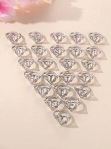 Vanel 1 Miếng Retro Phong cách cung điện Hai màu Love Tim & Hoa anh đào & Lá thư Mở  Lãng mạn Hình vẽ trái tâm Ban đầu Hoàn hảo Qủa tặng Đối với Ngày đêm , Bạn gái , , Lễ cưới Đồ trang sức - Nhiều màu - Xem 3