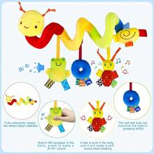 1pc Newborn 0-3 Years Old Soothing Spiral Plush Toy Baby Stroller Hanging Toy Infant Toy For Boys And Girls, Gift