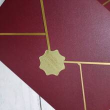 5pcs 250G Thick Burgundy Rectangle Wedding Invitation Envelope With Gold Foil Lines 195X135MM Gift Bag - Multicolor - View 9