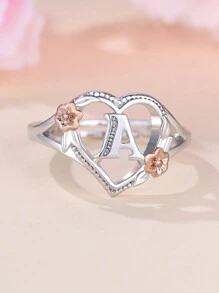 Vanel 1 Miếng Retro Phong cách cung điện Hai màu Love Tim & Hoa anh đào & Lá thư Mở  Lãng mạn Hình vẽ trái tâm Ban đầu Hoàn hảo Qủa tặng Đối với Ngày đêm , Bạn gái , , Lễ cưới Đồ trang sức - Nhiều màu - Xem 1