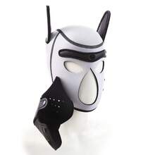 1 Pieza Máscara De Perro Blanco - Blanco - Ver 4