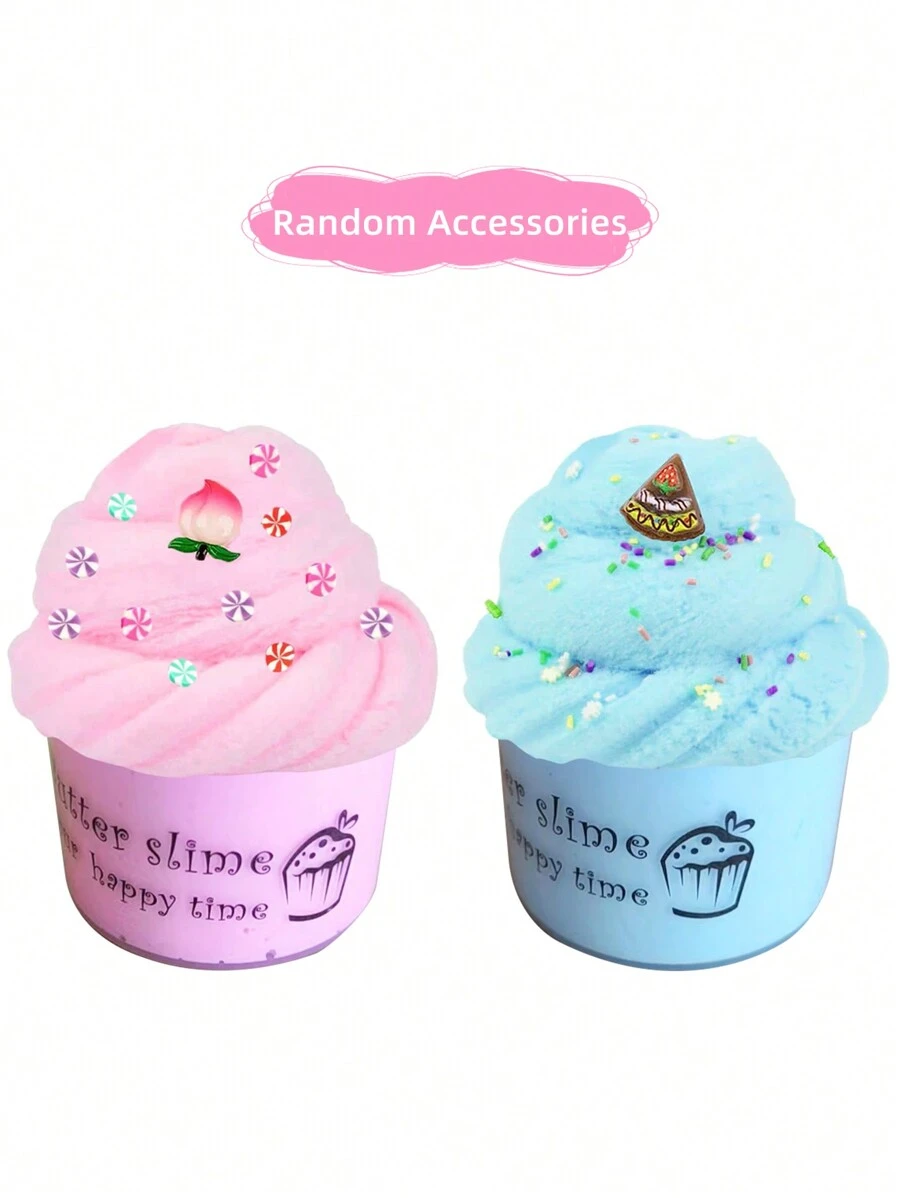 2 Packs Butter Slime Kit With Random Accessories,scented Diy Slime Supplies For Girls And Boys, Stress Relief Toy For Kids Education, Party Favor, Gift And Birthday - Multicolor - View 1
