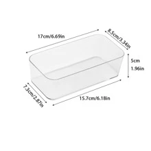 1pc Transparent Drawer Organizer, Divided Storage Box, Small Desk Storage Box, Combination And Matching, Classification Sorting Box Decorations Decor Festival Decor Room Decor Home Decor Decor Bedroom Decor Dress Pants Shoes Jeans Boots Skirtbedroom,Organizer,Organiser,Home Storage,White T Shirt Women,Black Pants Women,Ladies Winter Clothes,Dress,Winter Clothes For Ladies,Elegant Woman Dresses,White Shirt For Ladies,Long Sleeve,White Jumpsuit For Women,Spring Dresses For Women,Spring Outfits For Women,Spring,Spring Clothes,Minimalist,Summer Tops - Clear - View 8