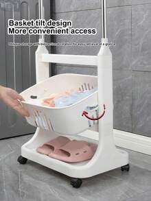 Removable Home Small Cart, Clothes Storage, Mobile Bathroom Organizer Rack