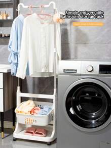 Removable Home Small Cart, Clothes Storage, Mobile Bathroom Organizer Rack