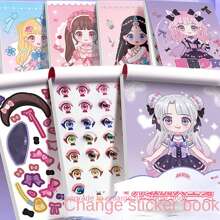 1pc Full Body Dress-Up Sticker Book For Girls, Various Princess Character Design, Makeup-Styling Diy Handmade Party Fun Activity,School Supplies,Back To School