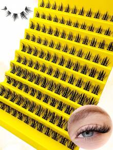 120 cái 8-16mm Hỗn hợp Chiều dài Cá nhân Cụm Lông mi Phân đoạn Gai Lông mi giả cá nhân Cá nhân Mở rộng lông mi - màu đen - Xem 8