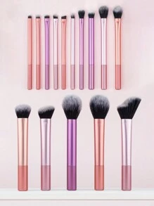 Set de 15 piezas de brochas de maquillaje profesionales que incluyen brocha para polvo, brocha para rubor, brocha para contorno, brocha para sombra de ojos, brocha para iluminador para una aplicación de maquillaje impecable, set de brochas, kit de brochas de maquillaje, set de brochas de maquillaje, kit de maquillaje completo, set de brochas de maquillaje, kit de maquillaje completo, set de brochas, set de brochas de maquillaje, set de regalo de maquillaje - Multicolor - Ver 7