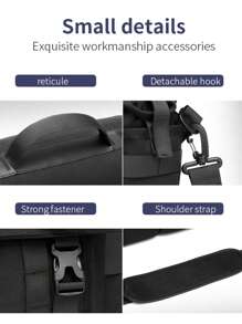 OZUKO Tactics Sling Bag For Men Waterproof Waist Pack Utility Edc Pouch Concealed Carry Shoulder Bag For Range Travel Outdoor Sports Crossbody Bag Side Bag Commute Business Holiday Essentials Lightweight Carry On For University College Students Messenger Bags Bucket Bags Halloween Men Gifts Christmas Men Bag School Bag Student Bag Book Bag Scream - Black - View 7