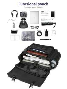 OZUKO Tactics Sling Bag For Men Waterproof Waist Pack Utility Edc Pouch Concealed Carry Shoulder Bag For Range Travel Outdoor Sports Crossbody Bag Side Bag Commute Business Holiday Essentials Lightweight Carry On For University College Students Messenger Bags Bucket Bags Halloween Men Gifts Christmas Men Bag School Bag Student Bag Book Bag Scream - Black - View 4