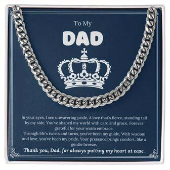 Collar para el padre, regalo para papá, collar de acero de titanio como regalo del Día del Padre, regalo de cumpleaños, regalos de collar, regalos únicos y con estilo, regalos significativos y sencillos para él