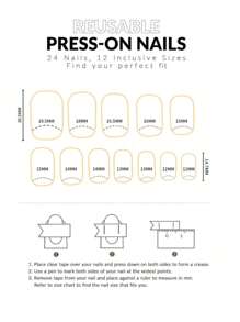 24 片方形全覆盖神秘黑色闪光指甲贴，包含果冻凝胶指甲锉，适合派对、约会、日常穿着，暗星设计，适合女士和女孩按压式指甲，美甲用品 - 黑色 - 查看 5