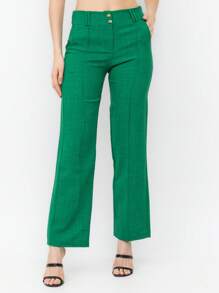 Women Pants - 綠色 - 查看 1