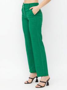 Women Pants - 綠色 - 查看 4