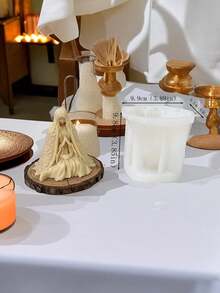 1 件硅胶万圣节和服设计手工香薰蜡烛、DIY 慕斯蛋糕、石膏香石、树脂滴模 - 白色 - 查看 2