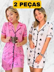 Women Nightgowns & Sleepshirts - Pink - View 1