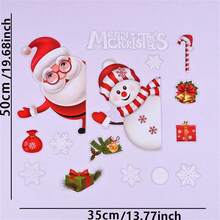 1 bộ Ông già Noen Giáng sinh Giấy dán cửa sổ , Giáng sinh vui vẻ Nhà  Đồ trang trí , Năm mới 2023 Hình dán , Giáng Sinh
 Trang trí - JC-A34 - Xem 6
