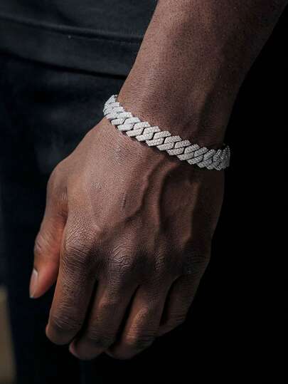 CVNANA 1pc Punk Vintage Style Unisex Exaggerated Jewelry Couple Bracelet Birthday Gift