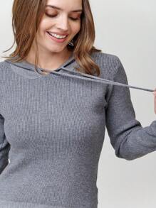 sueter dama de punto tejido - Gris Oscuro - Ver 3