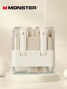 Monster XKT12 游戏耳机 无线耳机 TWS HIFI 声音 运动耳塞 降噪 300mAh - 金色 - 查看 1