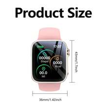 1pc Unisex Sports Smart Watch With Music Control, Health Monitoring, Message Reminder, Camera Control, Compatible With Android & Ios Systems - Black - View 3