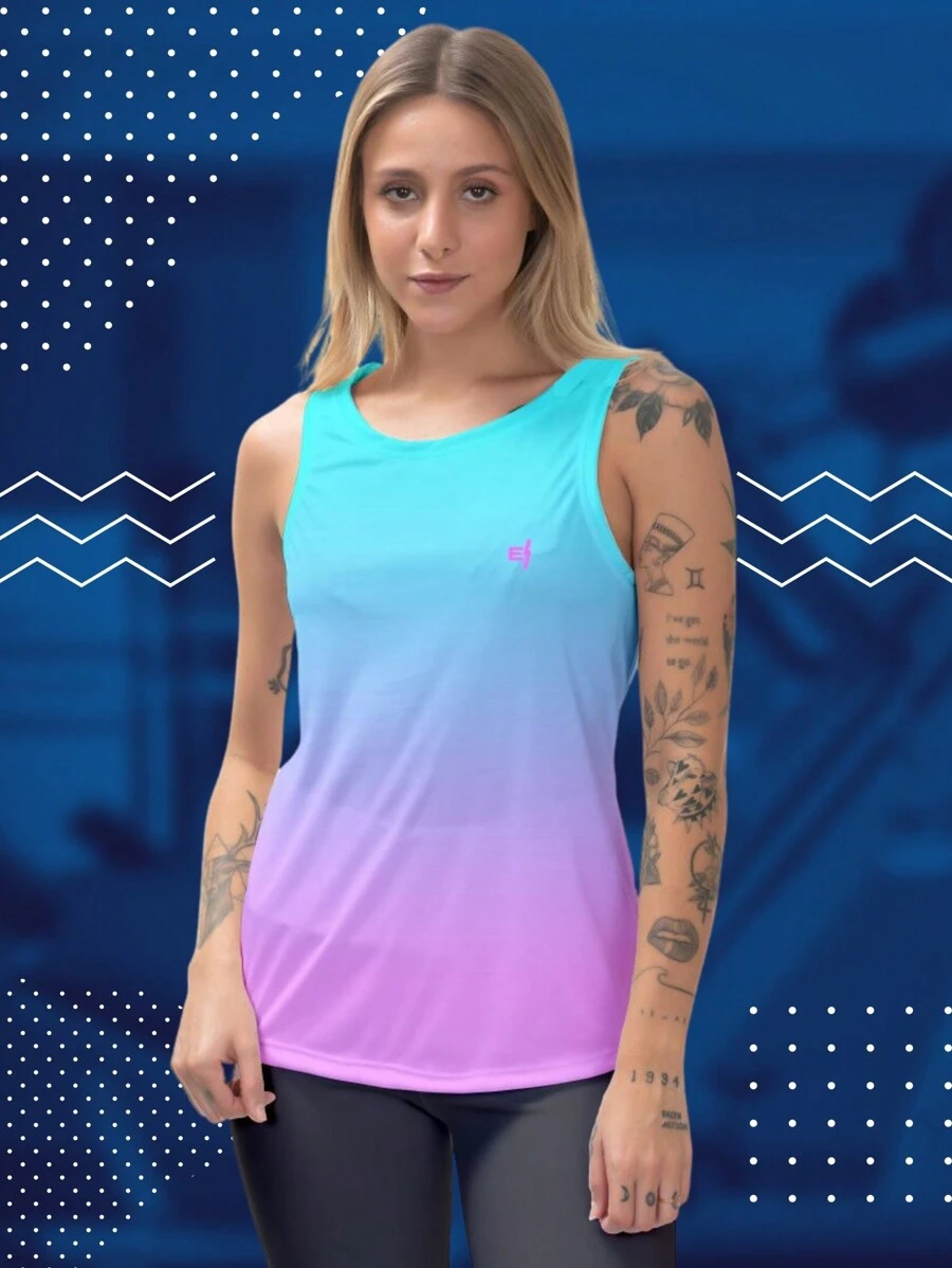 Women Sports Tees & Tanks - Màu xanh lam - Xem 1