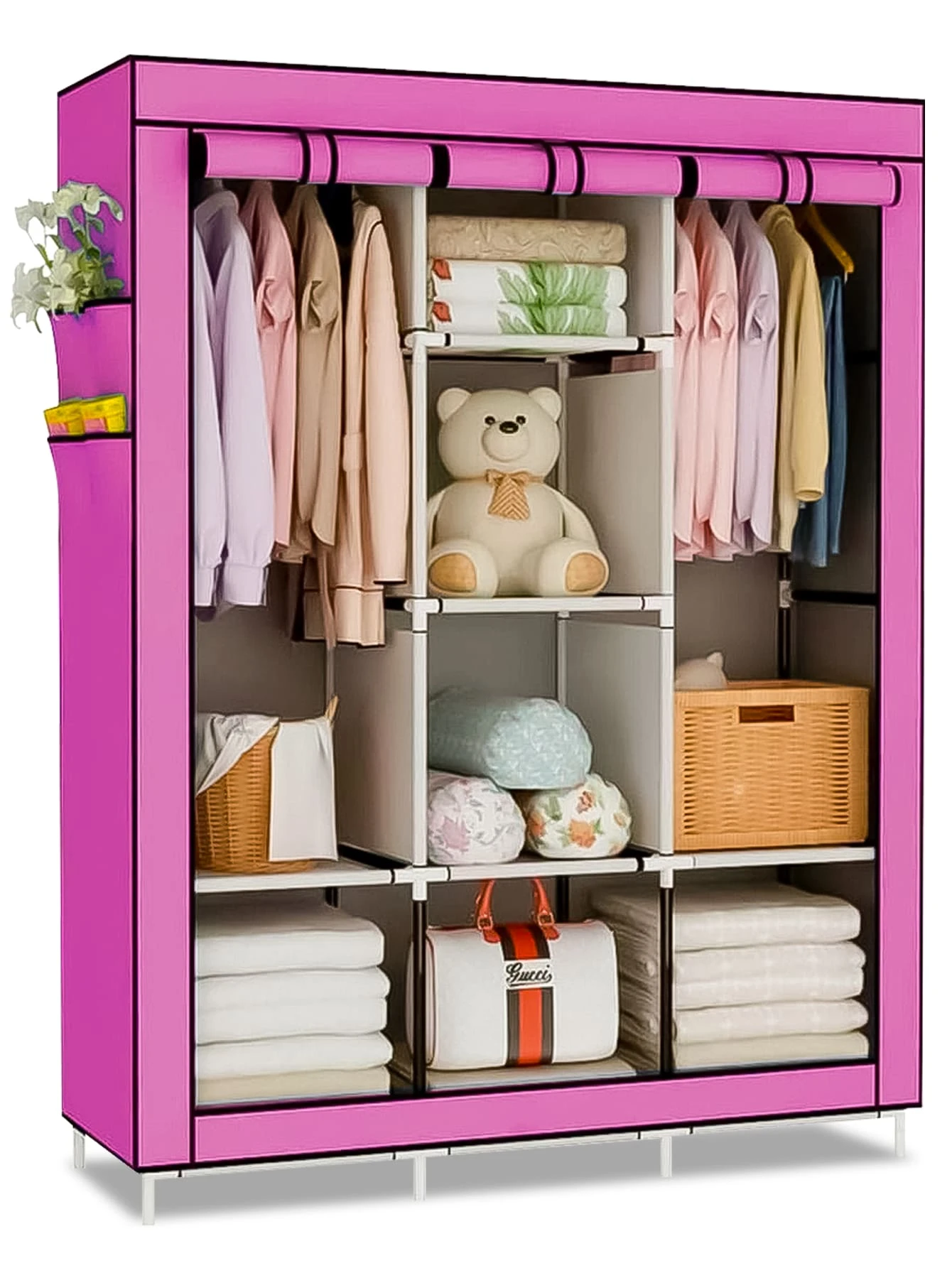 Portable Closets - สีชมพู - ดู 1