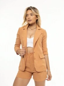 Women Suit Sets - Màu Khaki - Xem 2