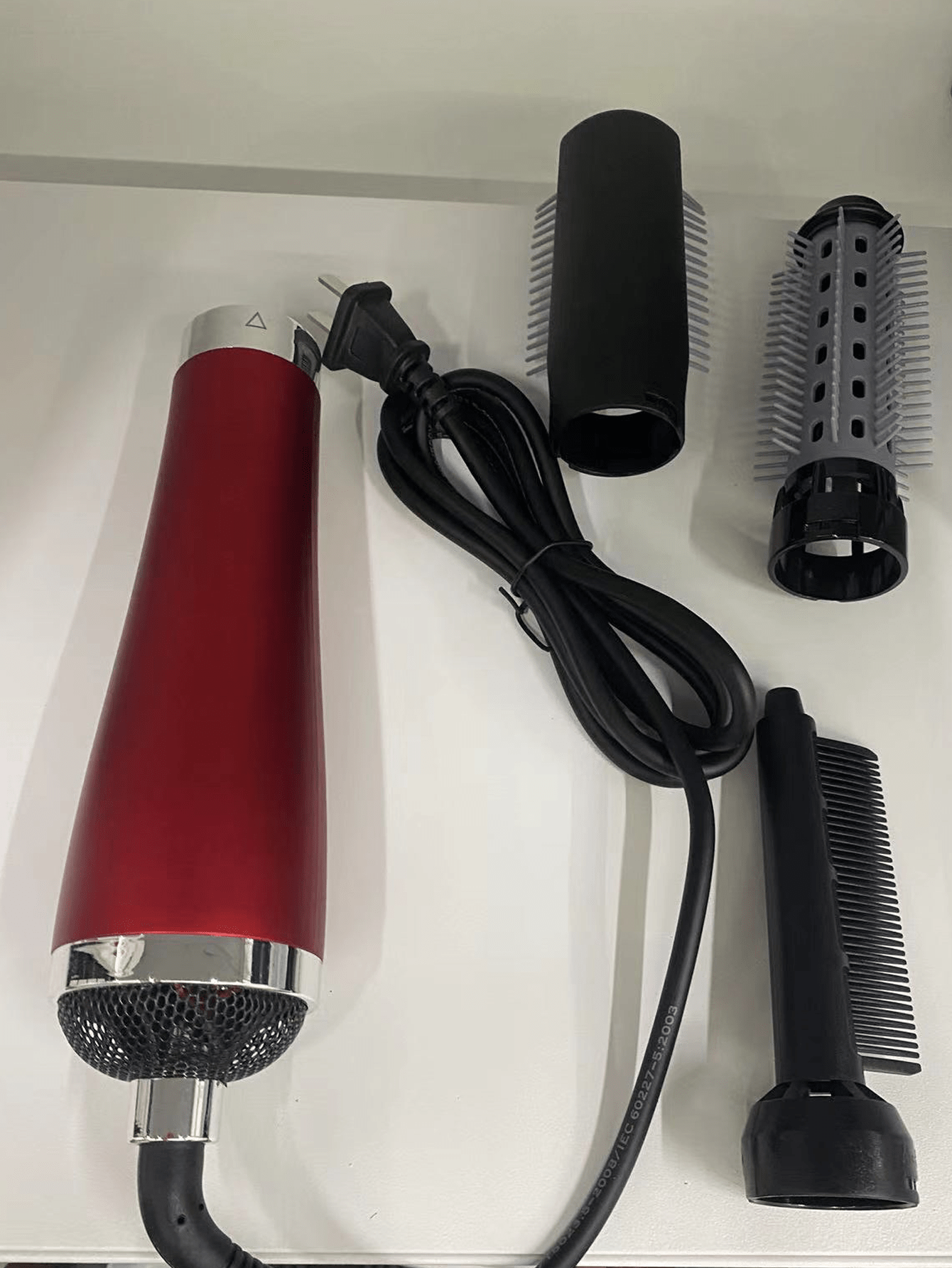 1pc Handheld Hair Dryer Brush Kpd808, Handheld Hot Air Brush, Suitable