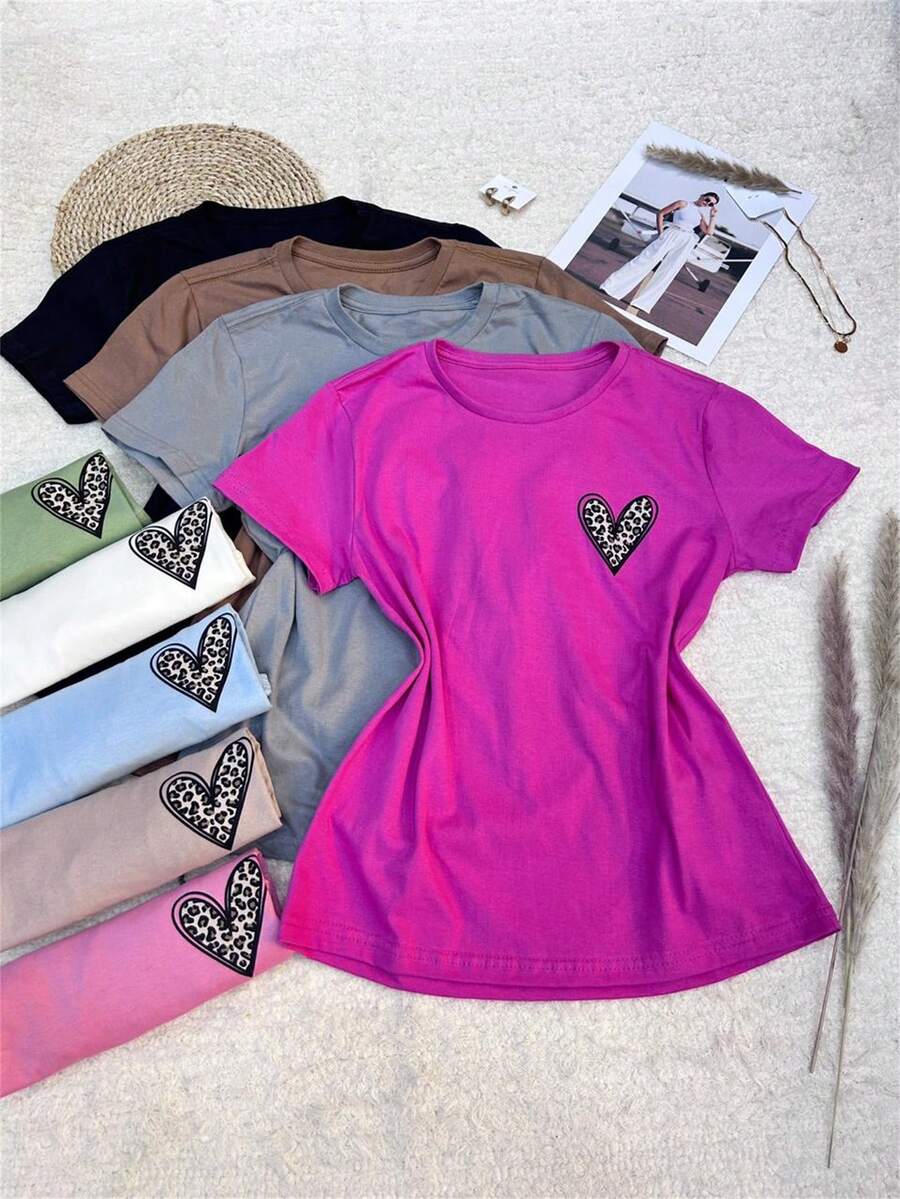 Women T-Shirts - Màu đỏ tím - Xem 1