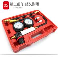 Cylinder Leak Down Tester Engine Compression Diagnosis Tester Kit Dual Pressure Gauges Engine Compression Leakdown Detector Leakage Test Set for Gasoline Engine - Multicolor - View 4