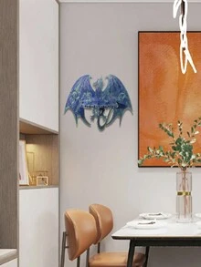 1pc Diy Crystal Droplets Resin Mold Silicone Mold For Making Pegasus Wall Hanging Candle Holder Home Decor - White - View 9