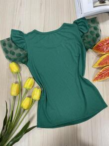 Women T-Shirts - Mint Green - View 2