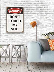 1 件復古金屬請勿觸摸我的警告標誌 8x12 英寸復古錫狗網站信息標誌 - 彩色 - 查看 4